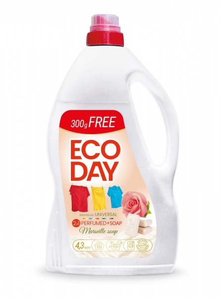 Гель для машинной и ручной стирки ONIKS ECO DAY UNIVERSAL Марсельское мыло 4,3 кг