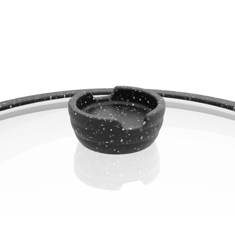 Крышка стеклянная Krauff с силиконовым ободком 26 см 29-305-091