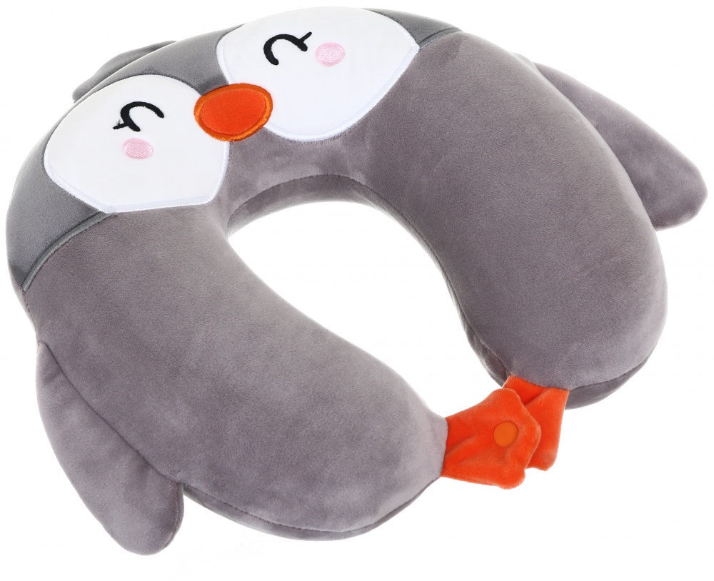 Подушка дорожная Bewalker с маской Пингвин 28x28см разноцветный BMPMIX0545