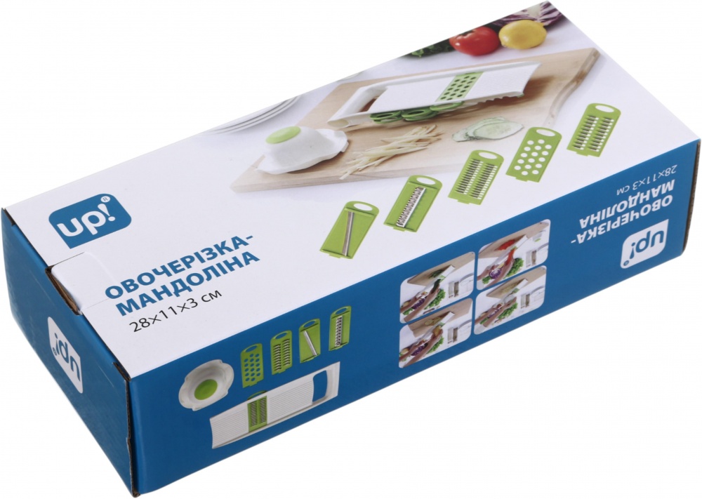 Овощерезка UP! (Underprice) 28х11х3 см белый с зеленым