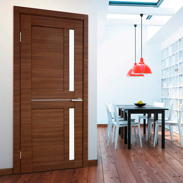 Дверне полотно ОМіС Cortex deco 01 ПО 600 мм дуб амбер лайн