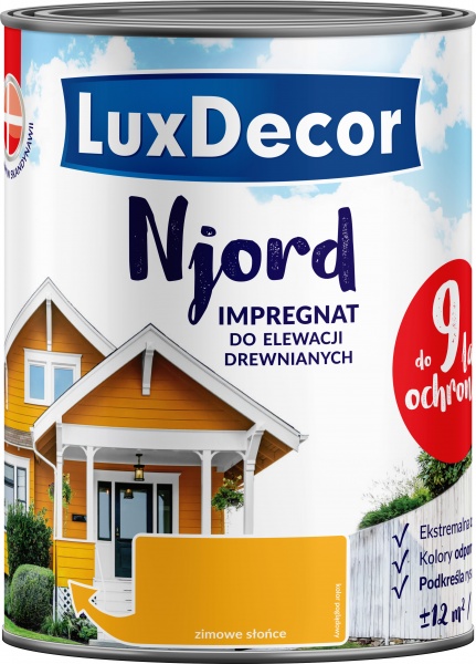 Імпрегнат LuxDecor Njord Рідка лава мат 5 л 5,2 кг