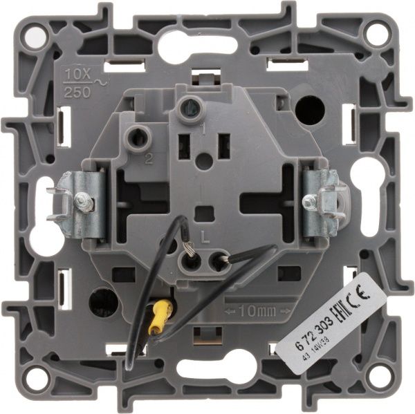 Выключатель одноклавишный Legrand Etika с подсветкой 10 А 230В IP20 кремовый 672303