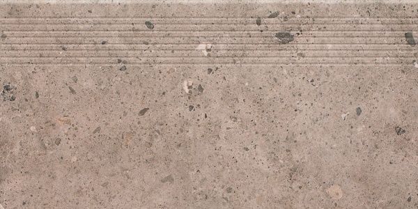 Плитка Ceramika Paradyz Starlight grafit stopnica prosta mat. 30x60 