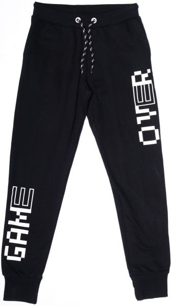 Брюки спортивні LINCOLN&SHARKS 2M3909 р.158 чорний із білим 