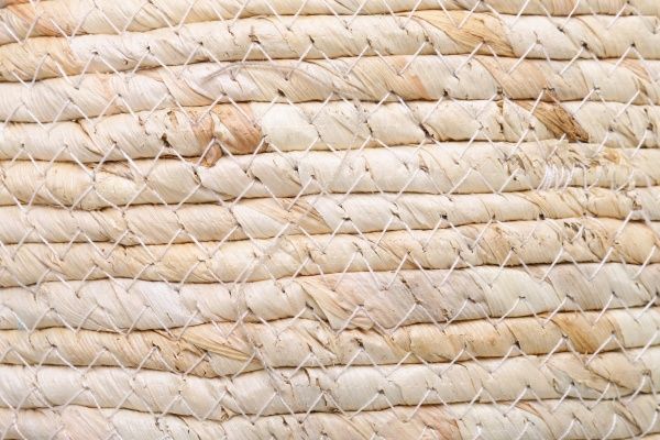 Кошик з ручками Рогоза середній 32х28 см бежево-чорний