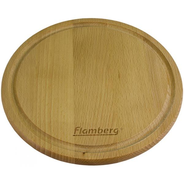 Доска кухонная с желобом 24 см бук Flamberg