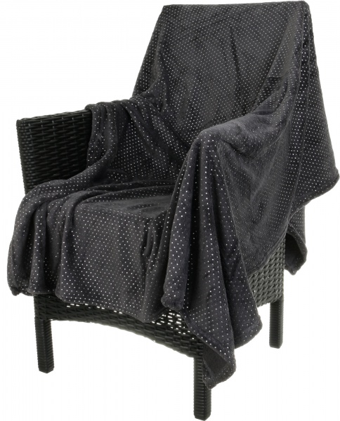 Плед КМ з напиленням темний 150x125 см в асортименті 