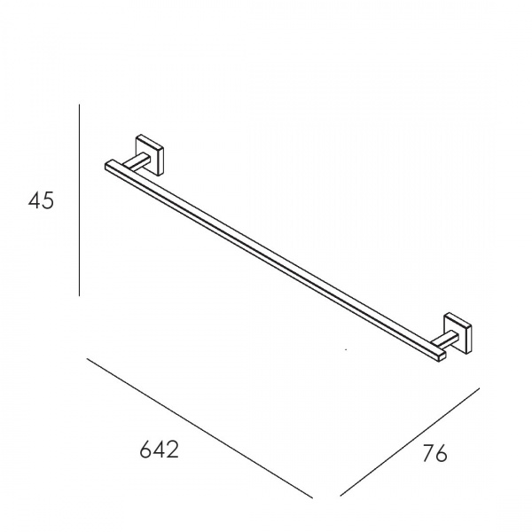 Держатель для полотенец Imprese Bilovec 131255 черный