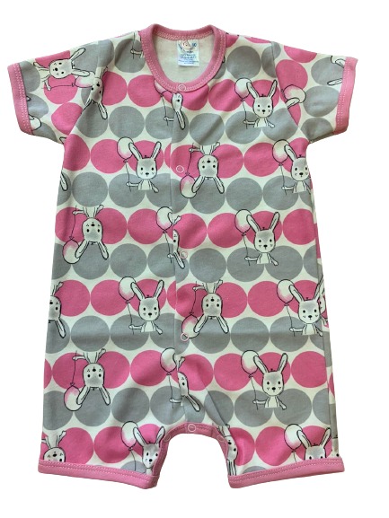 Песочник для девочки Моя планета Розовые зайцы р.68 Пс302-5 