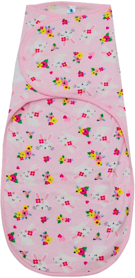 Пеленка-кокон Minikin и шапочка д/д 22910156-62 розовый с принтом 