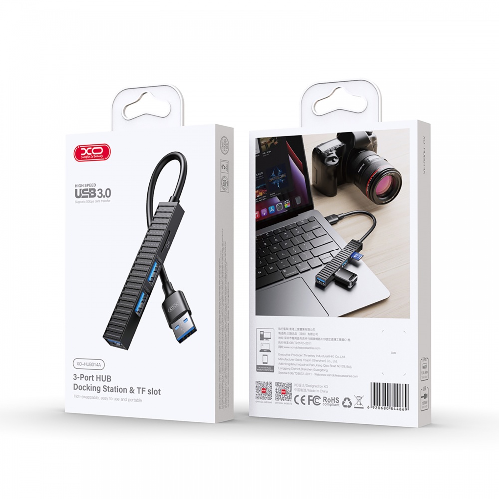 USB-хаб Xo HUB014A USB 3.0/2хUSB 2.0/SD/MicroSD