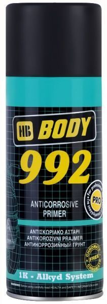 Ґрунт аерозольний 992 1К чорний Body 400мл