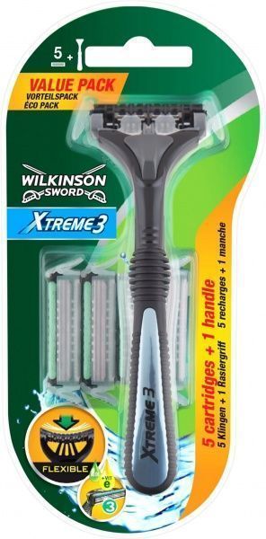 Станок со сменными картриджами WILKINSON SWORD Xtreme3 Hybrid + сменные кассеты 3 шт.