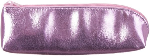 Пенал школьный зеркальный фиолетовый