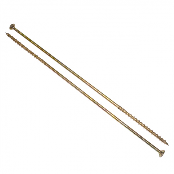 Шуруп конструкційний 6x300 мм жовтий цинк