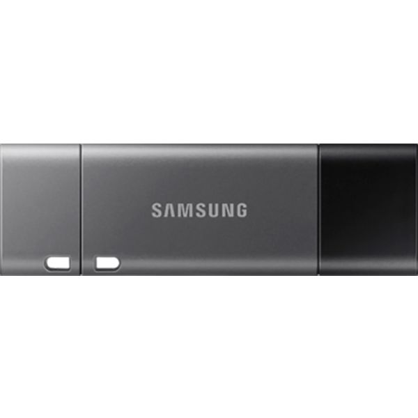 Флеш-пам'ять USB Samsung Duo Plus 64 ГБ USB 3.1/microUSB (OTG) black/silver (MUF-64DB/APC) 