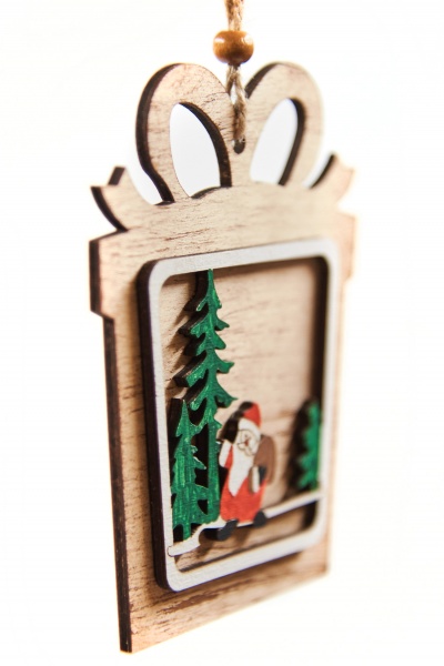 Подвеска Подарок 11,5 см 8906