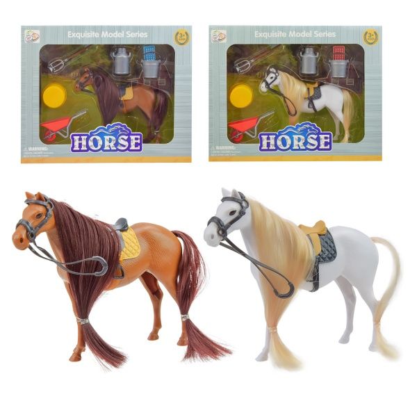 Фигурка Лошадь 1228B с аксессуарами (в ассортименте) 