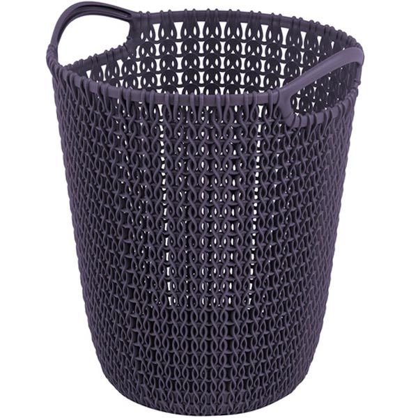 Корзина для бумаги Curver Knit 7 л фиолетовая