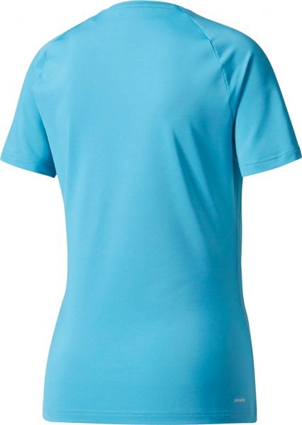 Футболка Adidas D2M Tee Solid BQ5826 M блакитний