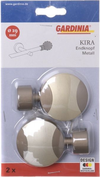 Наконечник Gardinia Kira Диск d19 мм капучино 2 шт. 