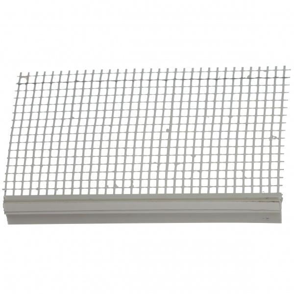 Профиль оконный примыкающий с сеткой ШТУКАТУР 6х9 мм 2,5 м 