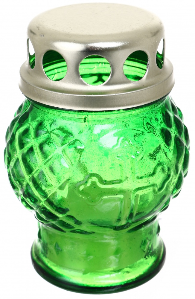 Лампада стеклянная с крышкой 9x6 см в ассортименте (9045000)