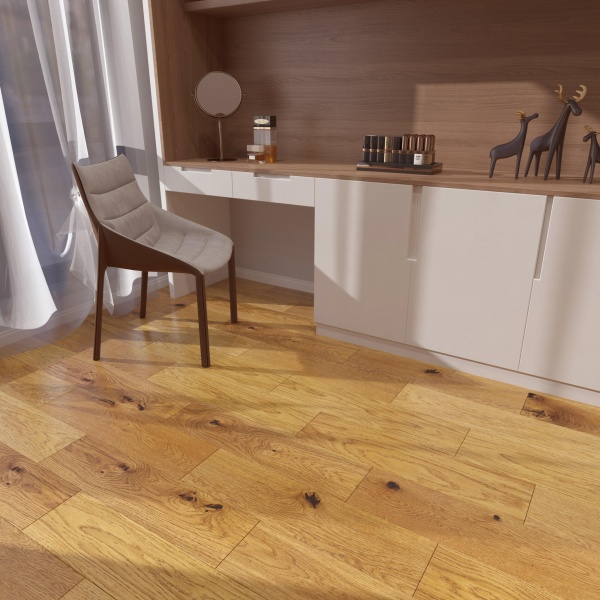 Паркетная доска Ekoparket дуб однополосная 725х180х14 мм (0,91 кв.м) Dream House