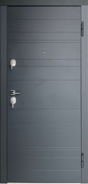 Дверь входная Tarimus Арина графит / дуб немо лате 2050x960 мм правая