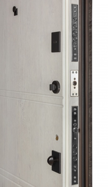 Двері вхідні К-8 (квадро) 539/237 mamba morion / рустик авиньйон блан 2050x950 мм праві