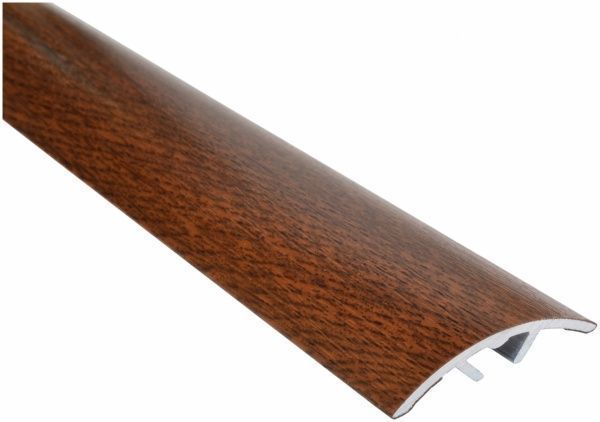 Порожек алюминиевый лестничный Olvis скрытый крепеж 30x1350 мм орех 