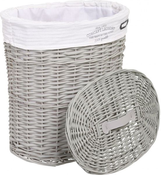 Корзинка плетеная Tony Bridge Basket с текстилем 44х30х48 см HQN20-4CD-2 