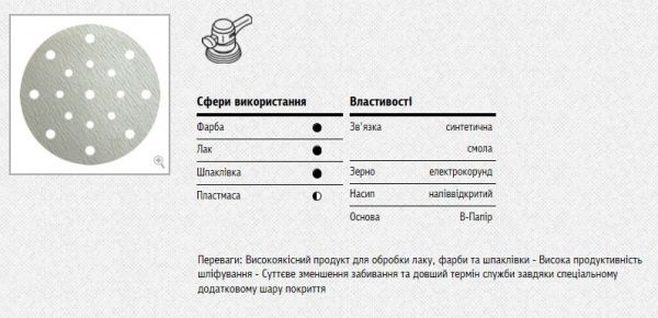 Круг шлифовальный Klingspor PS 73 BW 125 мм 600 Р 14004