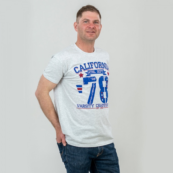 Футболка Sol's California_78 11380300/58 р.M світло-сірий меланж