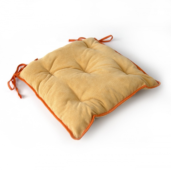 Подушка декоративная Меркурий жёлтая 400х400