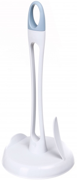 Тримач для паперових рушників пластик білий із блакитним 920403 Eurogold