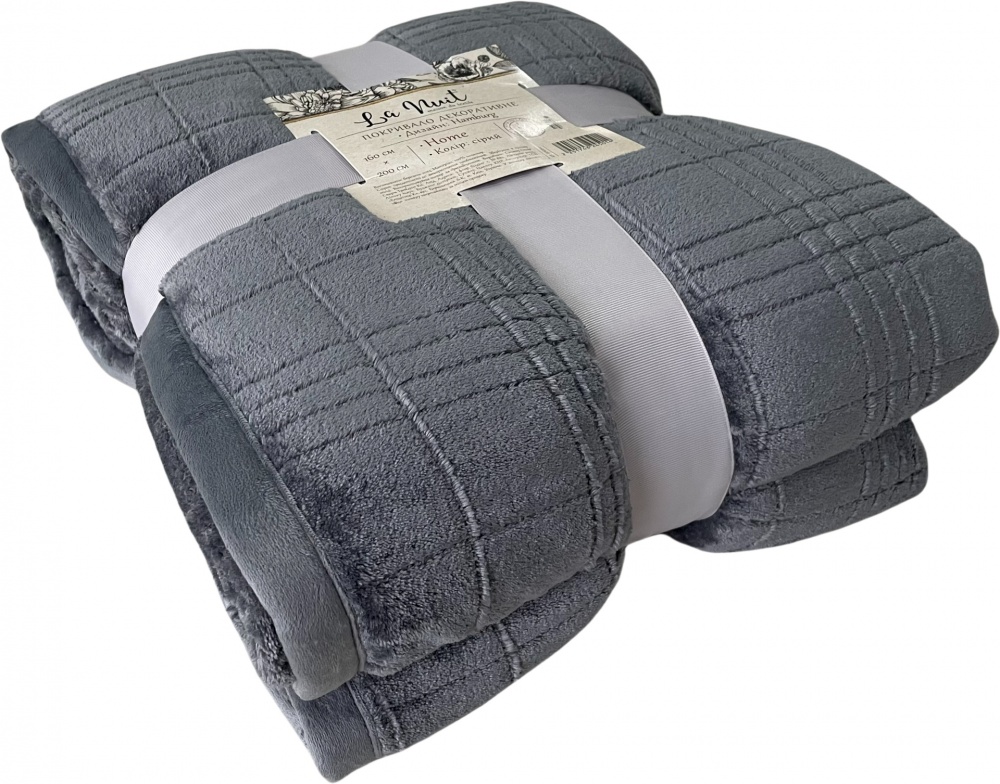 Покрывало Hamburg 160x200 см La Nuit серый