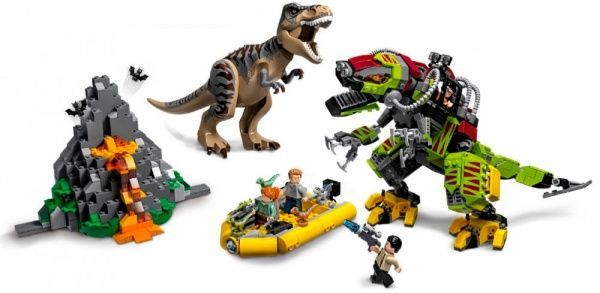 Конструктор LEGO Jurassic World Бій тиранозавра проти робота-динозавра 75938