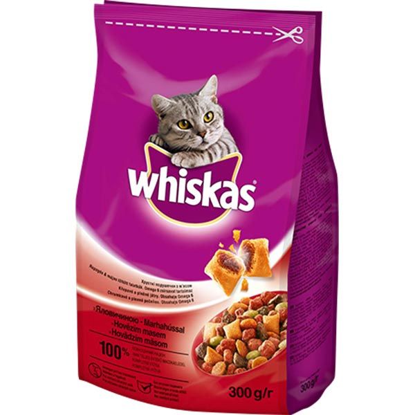 Корм Whiskas з яловичиною 300 г