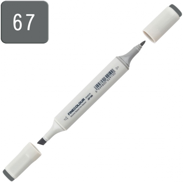Маркер спиртовой FINECOLOUR Sketch EF100-67 серо-зеленый №8 