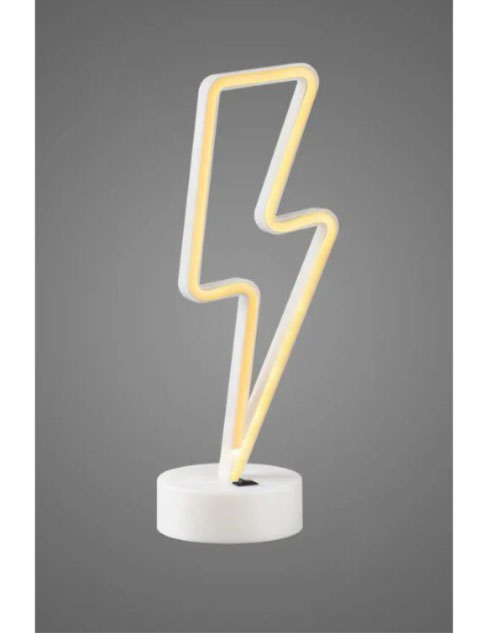 Настольная лампа Luna Neo Молния 1x1,7 Вт без цоколя желтый