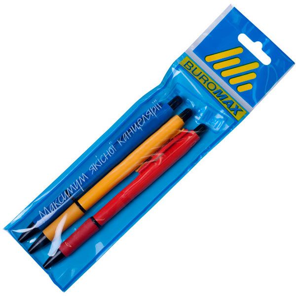 Шариковая ручка Buromax BM.8215-99 3 шт