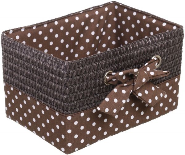 Кошик плетений з текстилем Tony Bridge Basket 29x20x16 см DSA16-7AB-5 