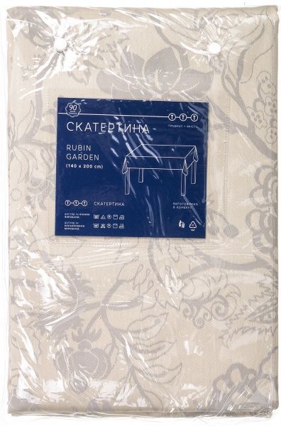 Скатерть Rubin Garden 140x200 см бежевый TTT 