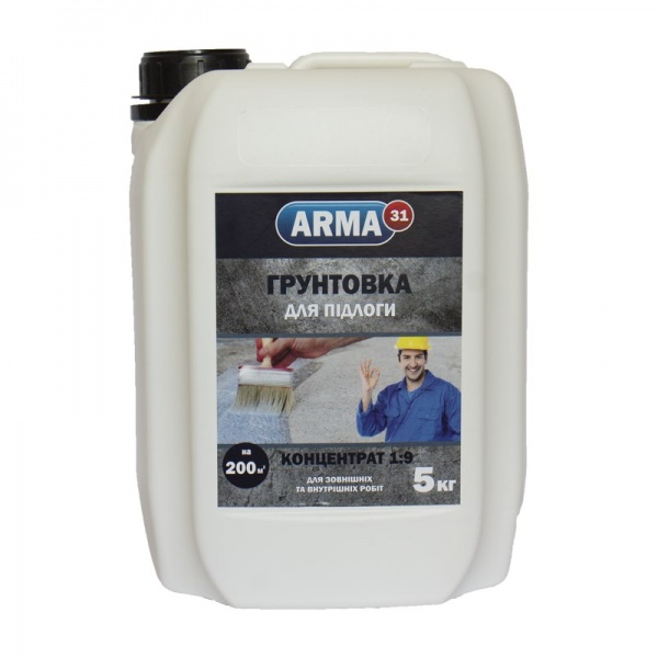 Ґрунтовка глибокопроникна ARMA 31, КОНЦЕНТРАТ 1:9, ДЛЯ ПІДЛОГИ 5 кг 