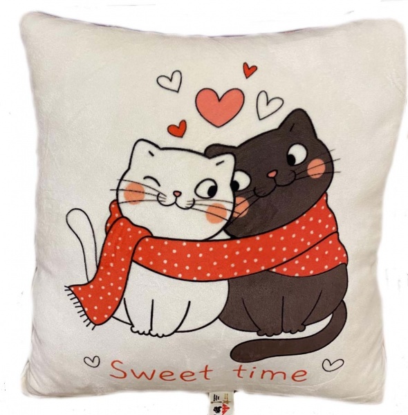 Подушка декоративная Swet time 43x43 см слоновая кость Анна 