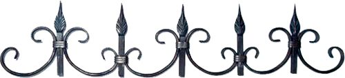 Орнамент кованый Виньетка 42/1 810x170 мм