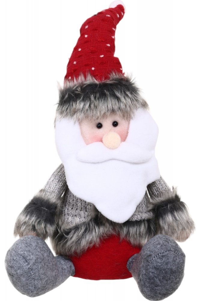 Декорация новогодняя Санта/Снеговик который сидит в ассортименте AH241599AB 46 см