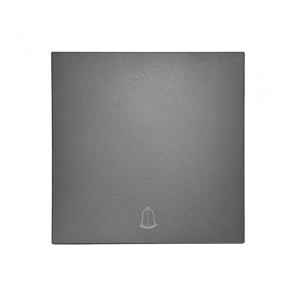 Кнопка звонка одноклавишный HausMark INO без подсветки серый WS-Bell-EU-Gray